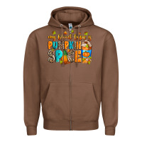 Chestnut My blood type is pumpkin spice Zipper Hoodie - RanaPortraitStore