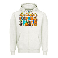 Oatmeal Heather My blood type is pumpkin spice Zipper Hoodie - RanaPortraitStore
