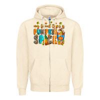 Sandshell My blood type is pumpkin spice Zipper Hoodie - RanaPortraitStore
