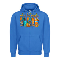 True Royal My blood type is pumpkin spice Zipper Hoodie - RanaPortraitStore