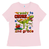 Bubblegum Pink ready to crush 2nd grade Ladies Tee - BundleAndBundleShop