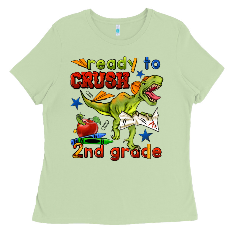 Ready To Crush 2nd Grade Ladies Tee by BundleAndBundleShop | Teevron
