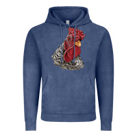 Vintage Denim dominique rooster head Vintage Hoodie - LillyAllenDesigns
