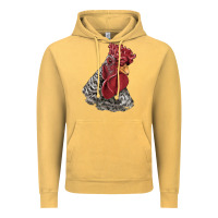 Vintage Mustard dominique rooster head Vintage Hoodie - LillyAllenDesigns