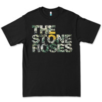 Black THE STONE ROSES GREEN Premium Tee - linhVisuals