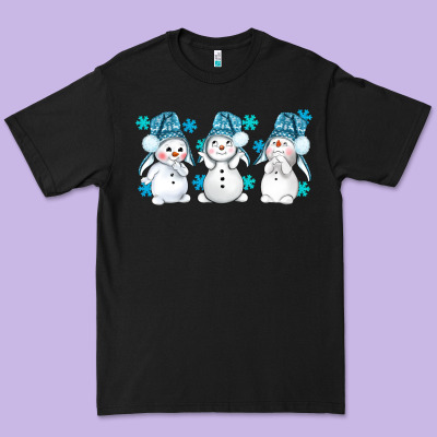 Snowman Winter Bbs Premium Tee Designed By Bundleandbundleshop