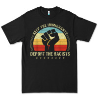 Black keep the immigrants deport the racists Premium Tee - linhVisuals