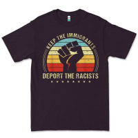 Plum keep the immigrants deport the racists Premium Tee - linhVisuals