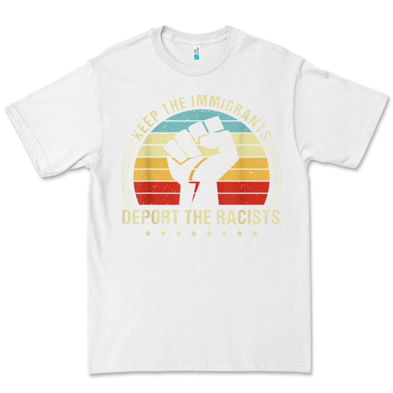 Keep The Immigrants Deport The Racists Premium Tee by linhVisuals | Teevron
