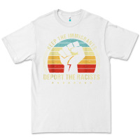 White keep the immigrants deport the racists Premium Tee - linhVisuals