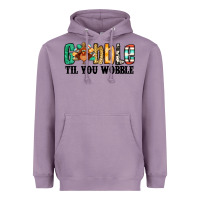 Lavender gobble til you wobble thanksgiving turkey Heavyweight Hoodie - Jasminsmagicworld