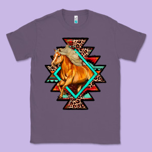 Aztec Symbol White Horse Classic Tee Designed By Fadigitalartstudio