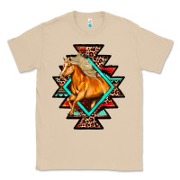Mushroom Aztec Symbol White Horse Classic Tee - FaDigitalArtStudio