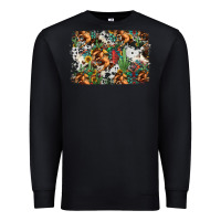 Black western rodeo background Premium Sweatshirt - Jasminsmagicworld