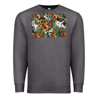 Charcoal Heather western rodeo background Premium Sweatshirt - Jasminsmagicworld