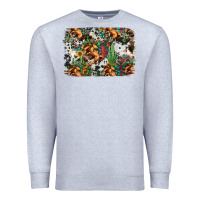 Heather Grey western rodeo background Premium Sweatshirt - Jasminsmagicworld