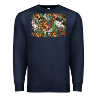 Navy western rodeo background Premium Sweatshirt - Jasminsmagicworld