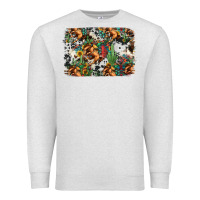 Oatmeal Heather western rodeo background Premium Sweatshirt - Jasminsmagicworld
