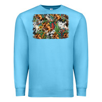 Ocean Blue western rodeo background Premium Sweatshirt - Jasminsmagicworld