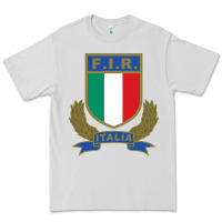 Dove Grey italian rugby federation Premium Tee - linhVisuals