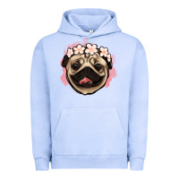 Pigment Grape Ice pug floral Urban Hoodie - Jasminsmagicworld