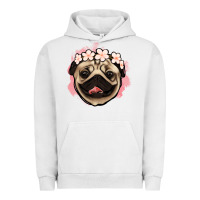 Pigment Lunar Rock pug floral Urban Hoodie - Jasminsmagicworld