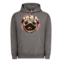 Pigment Tornado pug floral Urban Hoodie - Jasminsmagicworld