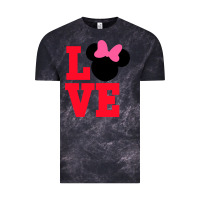 Cloud Black Minnie Mouse Vintage Tee - CowhideDigitalArt
