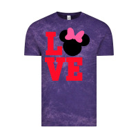 Cloud Purple Minnie Mouse Vintage Tee - CowhideDigitalArt
