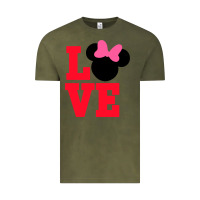 Vintage Olive Minnie Mouse Vintage Tee - CowhideDigitalArt