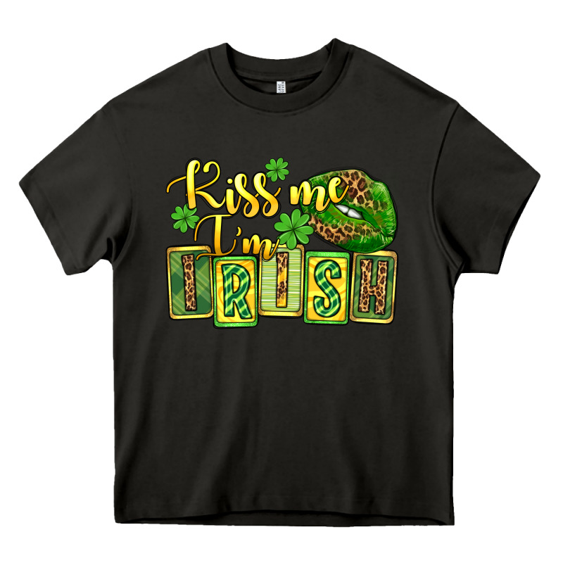 St. Patrick's Kiss Me I Am Irish Heavy Core Tee by OliviaCreatesArt | Teevron