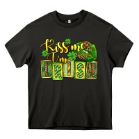 Asphalt St. Patrick's Kiss me i am irish Heavy Core Tee - OliviaCreatesArt