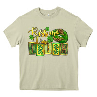 Mossy St. Patrick's Kiss me i am irish Heavy Core Tee - OliviaCreatesArt