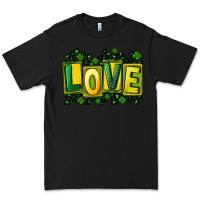 Black St. Patrick's Day love Premium Tee - FaDigitalArtStudio