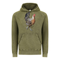 Vintage Olive American Game Chicken Vintage Hoodie - LillyAllenDesigns