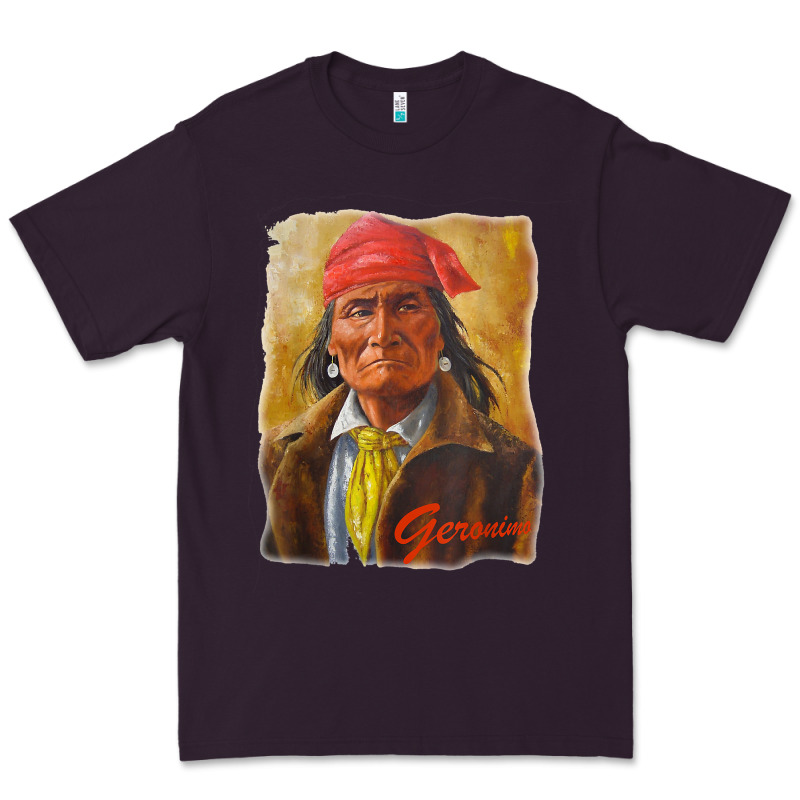 Geronimo Apache Warrior Native American T Shirt Premium Tee by linhVisuals | Teevron