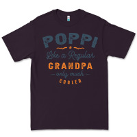 Plum Mens Poppi Like a Regular Grandpa Funny Fathers Day Premium Tee - linhVisuals