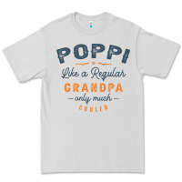 Dove Grey Mens Poppi Like a Regular Grandpa Funny Fathers Day Premium Tee - linhVisuals