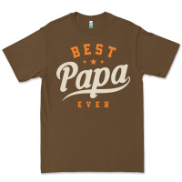 Cacao Mens Best Papa Ever Funny Fathers Day Premium Tee - linhVisuals