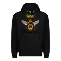 Black mama bee with crown Premium Hoodie - Artiststas