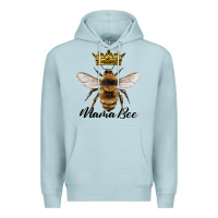 Blue Mist mama bee with crown Premium Hoodie - Artiststas