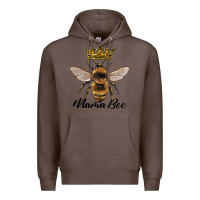 Coffee mama bee with crown Premium Hoodie - Artiststas
