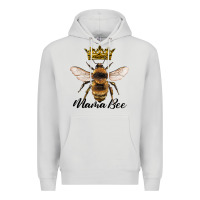 Dove Grey mama bee with crown Premium Hoodie - Artiststas