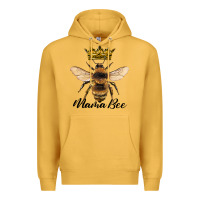 Mustard mama bee with crown Premium Hoodie - Artiststas