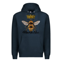 Navy mama bee with crown Premium Hoodie - Artiststas