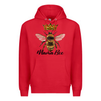 Red mama bee with crown Premium Hoodie - Artiststas