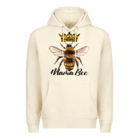 Mama Bee With Crown Premium Hoodie | Teevron