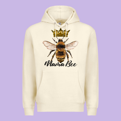 Mama Bee With Crown Premium Hoodie Designed By Artiststas