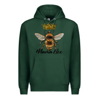 Sports Green mama bee with crown Premium Hoodie - Artiststas