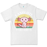 White i axolotl questions funny axolotl costume for axolotl lovers t shirt Premium Tee - linhVisuals